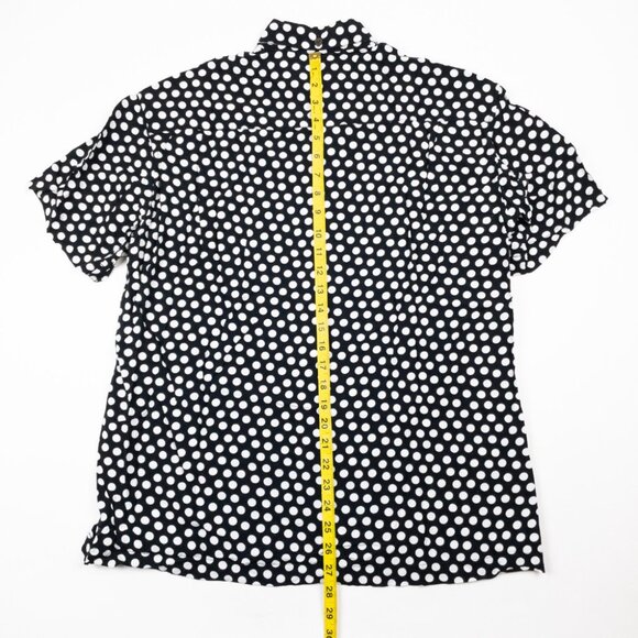 Kenny Flowers Polka Dot Aloha Shirt Men's Large Rayon Button-Up Island Classics - Picture 10 of 13
